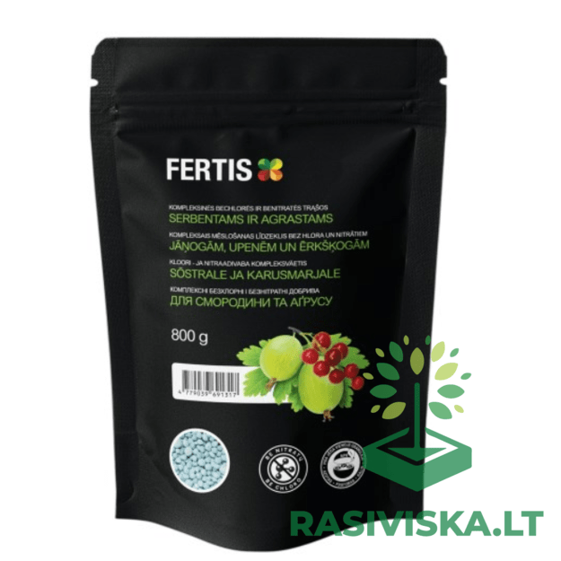 Fertis ompleksinės bechlorės ir benitratės trąšos Serbentams ir agrastams , 800g