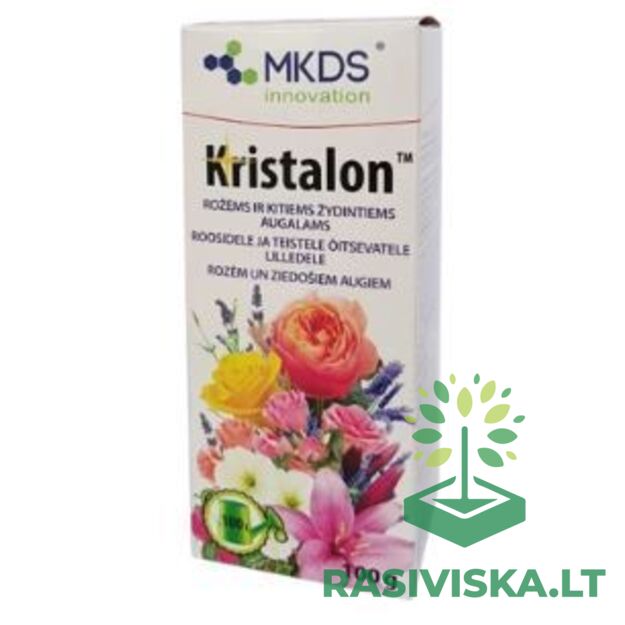 KRISTALON, BALTAS - TRĄŠOS GAUSIAM ŽYDĖJIMUI, VAISIŲ MEZGIMUI, 100 G