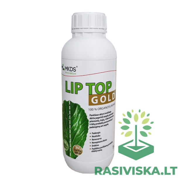 LIP TOP GOLD, 1 L, AUGALŲ APSAUGOS PRODUKTŲ LIPNUMUI PADIDINTI