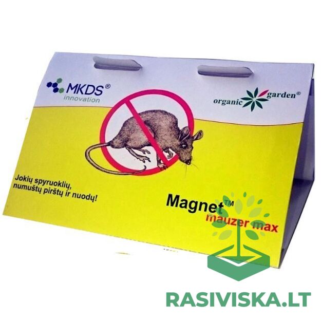 MAGNET MAUZER MAX - LIPNI PELIŲ IR ŽIURKIŲ GAUDYKLĖ