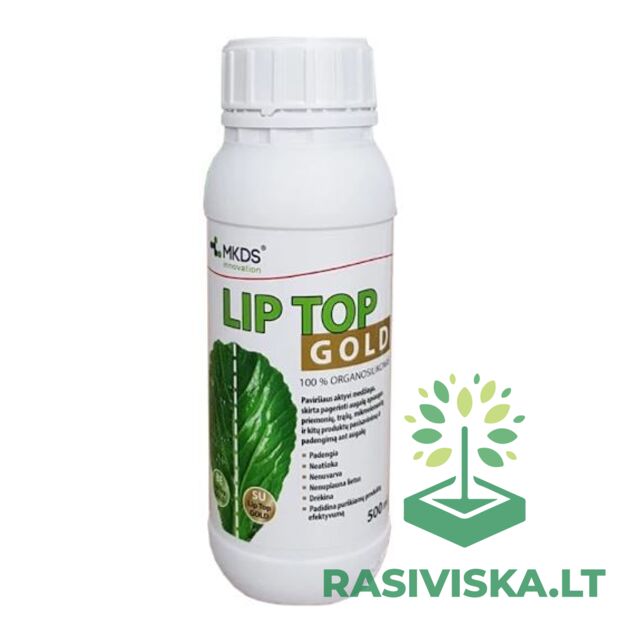 LIP TOP GOLD, 500ml , AUGALŲ APSAUGOS PRODUKTŲ LIPNUMUI PADIDINTI