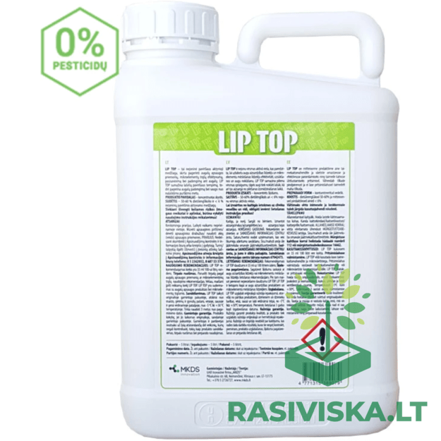 LIP TOP, 5000 ML, AUGALŲ APSAUGOS PRODUKTŲ LIPNUMUI PADIDINTI