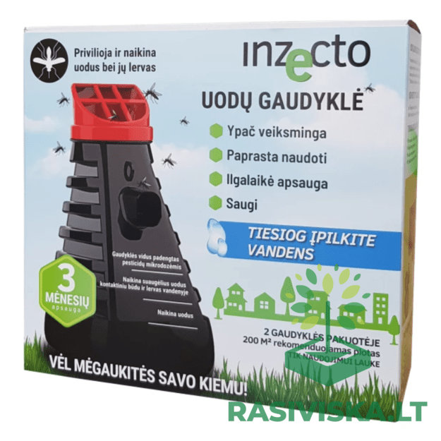 INZECTO UODŲ GAUDYKLĖ - SPĄSTAS, 2 VNT