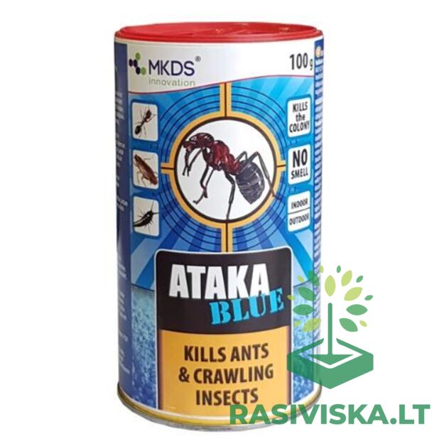 ATAKA BLUE INSEKTICIDAS NUO SKRUZDŽIŲ, 100 G