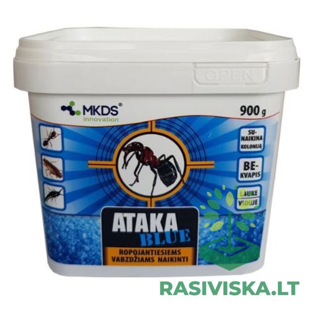 ATAKA BLUE INSEKTICIDAS NUO SKRUZDŽIŲ, 900 G