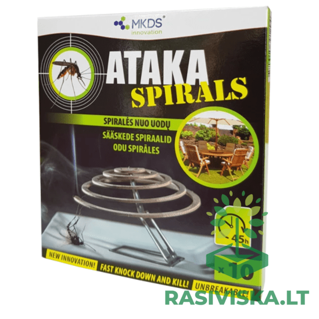 ATAKA SPIRALS INSEKTICIDAS NUO UODŲ, 10 VNT