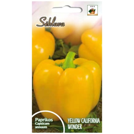 YELLOW_CALIFORNIA_WONDER Vienametės paprikos Yellow California Wonder 10g