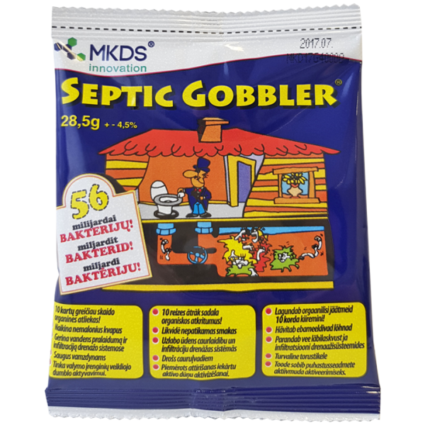 166 Septic Gobbler mikroorganizmai kanalizacijos valymui, 28,5 g