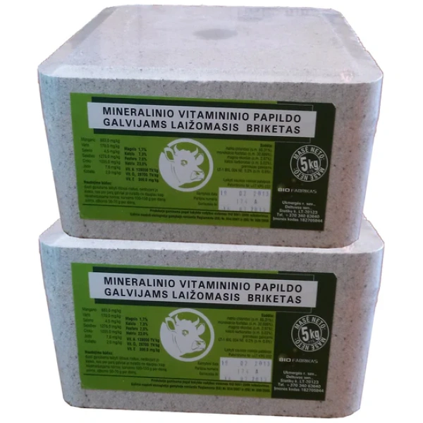 179 Laižomasis vitamininio mineralinio papildo briketas galvijams 5KG