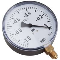 WIKA vakuuminis matuoklis, Ø 100 mm (didelis), ¼'' sriegis