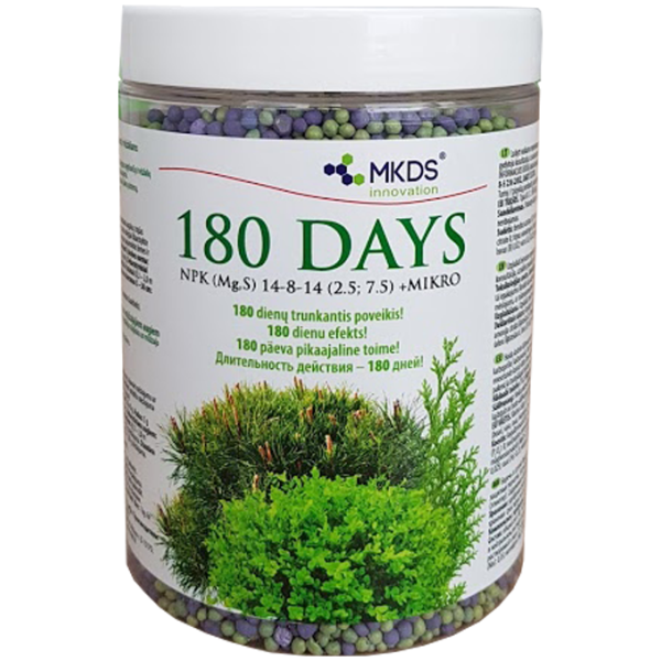 180 DAYS ilgo poveikio trąšos spygliuočiams ir visžaliams, 1 kg