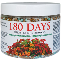 180 DAYS ilgo poveiko trąšos žydintiems augalams, 500 g
