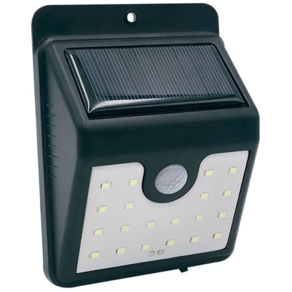 Lempa , 20x LED saulės baterija, judesio jutiklis, 150 lm
