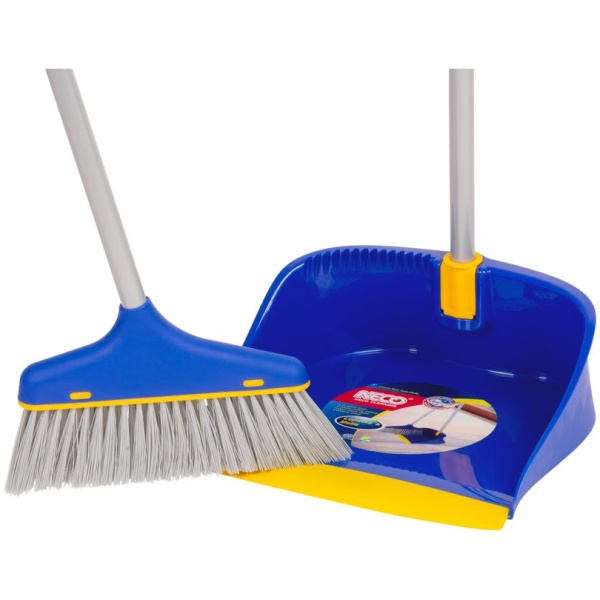Valymo rinkinys Neco 30-1045-14, šluota su semtuvu, kotas 80 cm