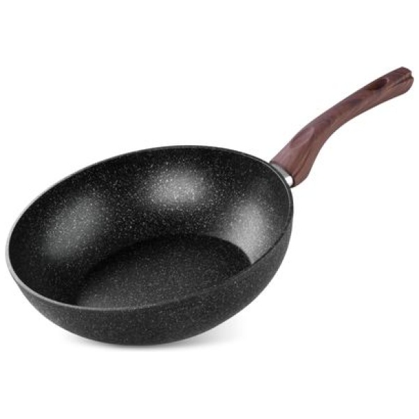 Wok keptuvė MagicHome Black Marble Line, 28 cm