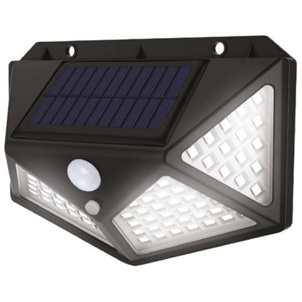Lempa  sienai/tvorai, 100x LED, saulės, judesio jutiklis, 200 lm