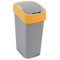 Curver® FLIP BIN 9 lit., sidabro pilka/geltona, atliekoms