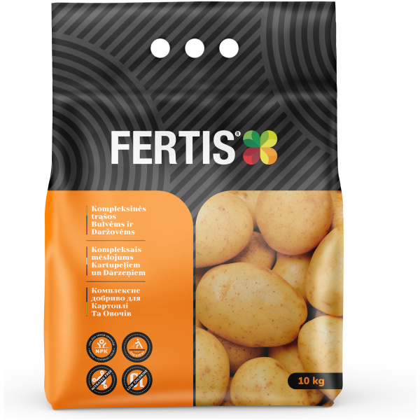 Exclusive Mockups for Branding and Packaging Design Kompleksinės trąšos Bulvėms ir daržovėms FERTIS, 20kg