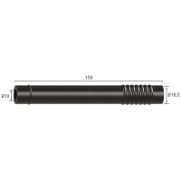 Pieno žarna, guminė, tipas Westfalia 160 x 10 x 10 mm, 1 vnt.