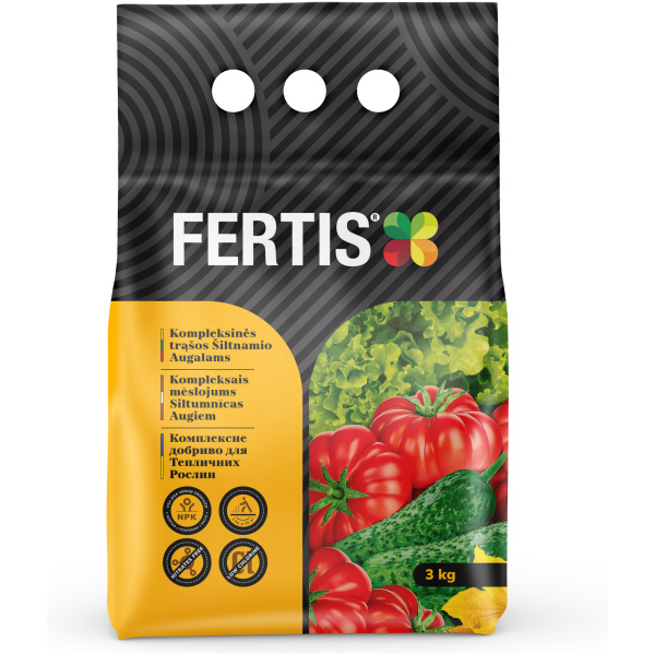 Exclusive Mockups for Branding and Packaging Design Kompleksinės trąšos Šiltnamio augalams FERTIS, 3kg