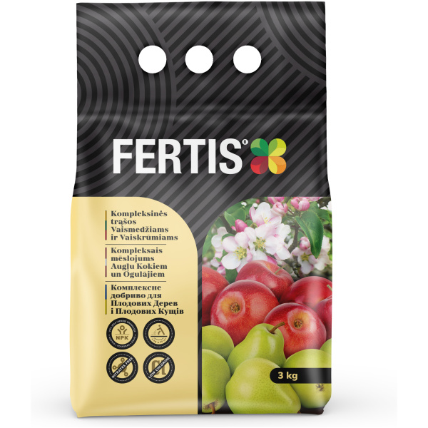 Kompleksinės trąšos Vaismedžiams ir vaiskrūmiams FERTIS, 3kg