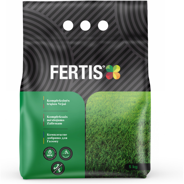 Exclusive Mockups for Branding and Packaging Design Kompleksinės trąšos Vejai FERTIS, 5kg