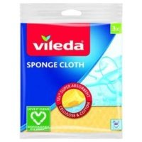 Vileda audinys, kempinė, virtuvinė šluostė, pakuotė. 3 vnt