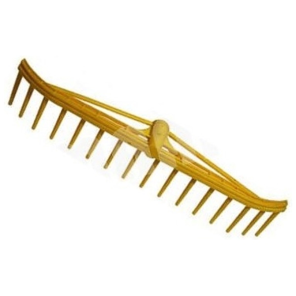PVC šieno grėblys 16T 55CM JUODAS