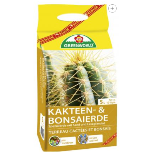Kaktusų ir bonsų medelių žemė 5L