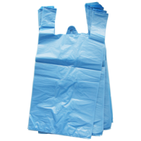 HDPE maišeliai su rankenėlėmis 30*55 , 15 mkr