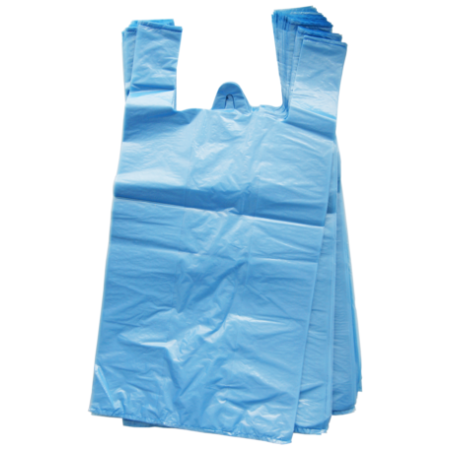 HDPE maišeliai su rankenėlėmis 24*45 , 15 mkr