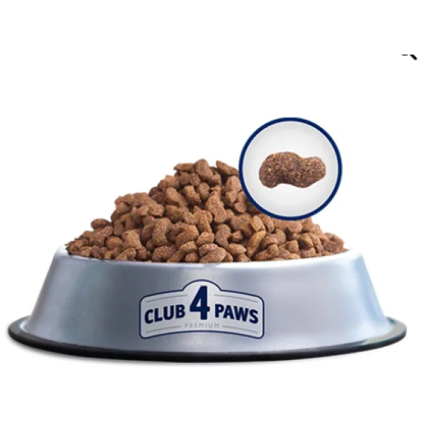 CLUB 4 PAWS PREMIUM Suaugusiems mažos veislės šunims Su ėriena ir ryžiais 14kg