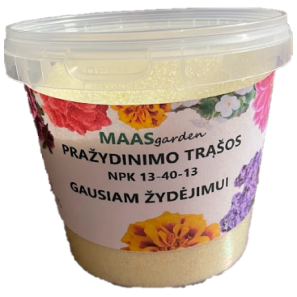 pražydinimo trąšos MAAS graden trąšos gėlių pražydinimui 1kg NPK 13-40-13