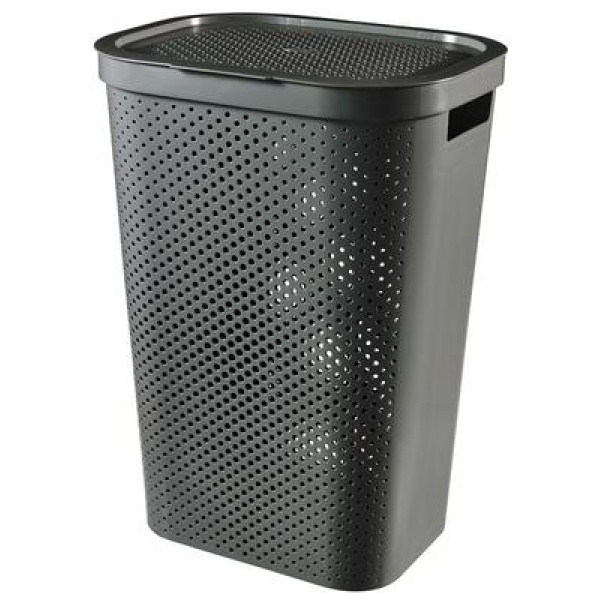 ced0b1cd47233b34925889eeb536dee7 Basket Curver® INFINITY RECYCLED 60 lit., antracitas, 35x44x60 cm, skalbiniams, apatiniams drabužiams