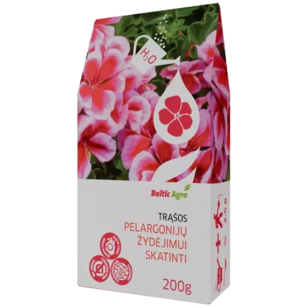 Trąšos pelargonijų žydėjimui skatinti, 200g