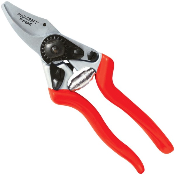 2110427 AQUACRAFT® 330520 sodo genėjimo žirklės, kaltinės, su diržo dėklu