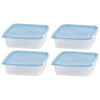 MagicHome Pusdienu kaste komplekts 4 gab., 1000 ml, 177x177x58 mm, kvadrātveida, sprādze