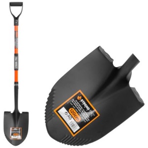 Spade Garden ErgoBULL, drenažas, su stiklo pluošto rankena D 1150 mm