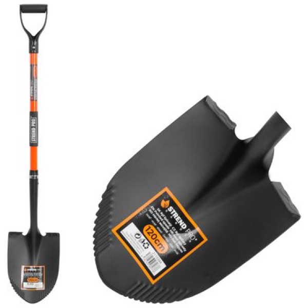 Spade Premium, smailus, su stiklo pluošto rankena D 1230 mm