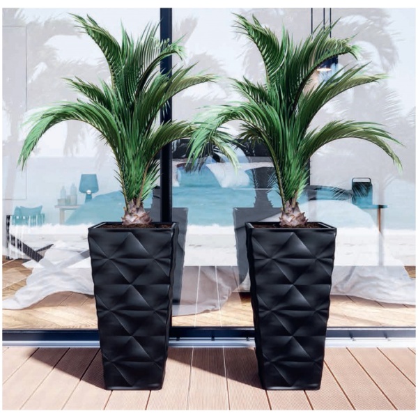 Vazonas DIVA SLIM su įdėklu 30cm