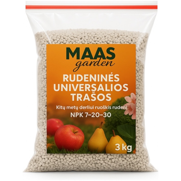 TRAŠOS rudeninės el prekybai universalios Rudeninės trąšos universalios 3kg