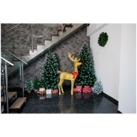 „MagicHome“ Kalėdų eglutė Albero, eglė, snieguoti galai, su kankorėžiais, 200 cm