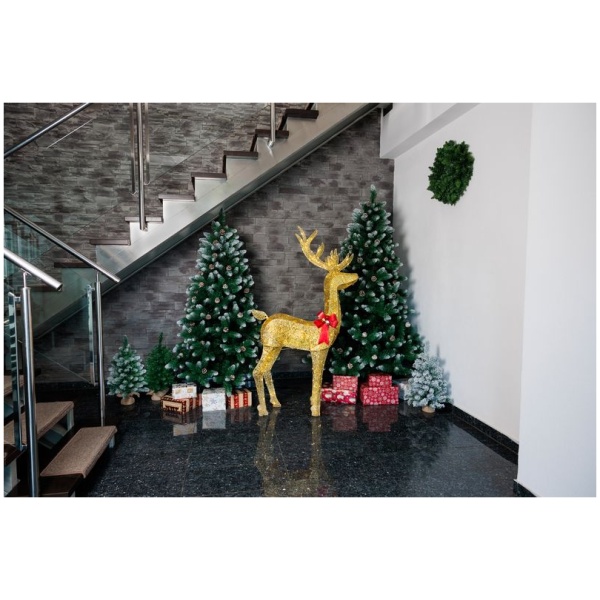 „MagicHome“ Kalėdų eglutė Albero, eglė, snieguoti galai, su kankorėžiais, 200 cm