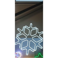 a15bf698-5ac1-45db-80f8-9240411e1c62 Kalėdinė LED dekoracija Snaigė 60cm (balta)