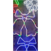 a21b9825-35d5-43d3-933b-eeae00fabf55 Kalėdinė LED dekoracija Varpeliai 60cm (spalvotas)