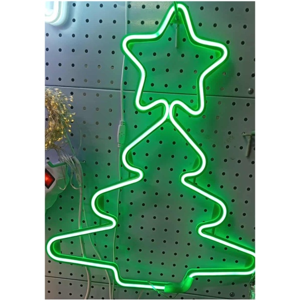 e51e1e26-01bc-4ad6-8c80-849a36bfdd20 Kalėdinė LED dekoracija Eglute 30cm (žalia)