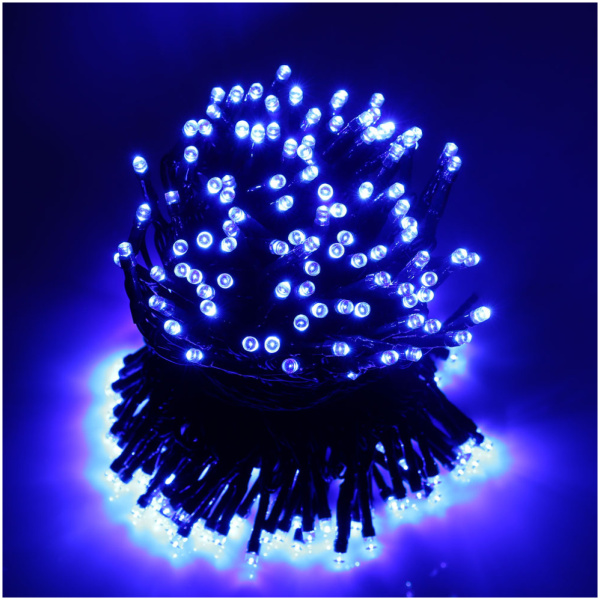 300 LED girlianda (Mėlyna) 21 metrų