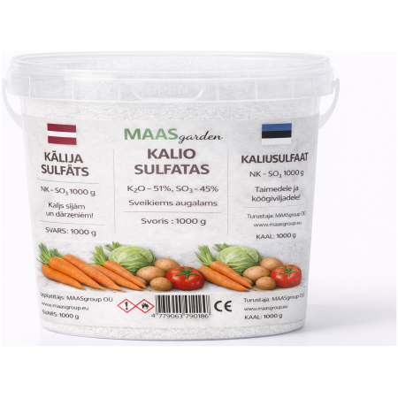 Kalio sulfatas – sveikiems augalams ir gausiam derliui