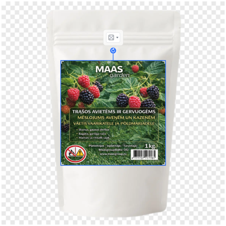 Kompleksinės trąšos avietėms ir gervuogėms 1kg bechlorės