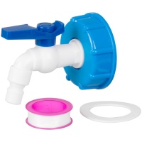 2561929 Vožtuvas, sodo, 3/4", 16 mm, su IBC bako reduktoriumi, PVC
